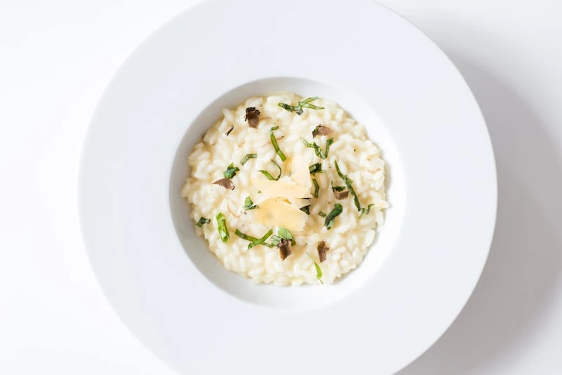 Risotto de camarones